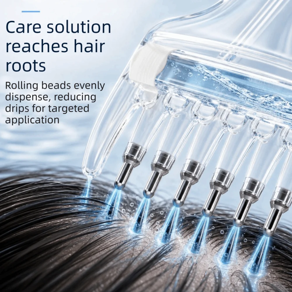 Multi-Function Mini Portable Head Applicator Anti-Frizz Scalp Nourish Hair Firming Applicator Hair Care Anti-Static