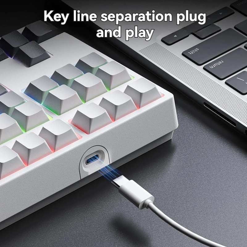 Teclado numérico A35 con cable monomodo 34 teclas RGB Mini teclado de oficina accesorios para juegos teclados mecánicos digitales regalos