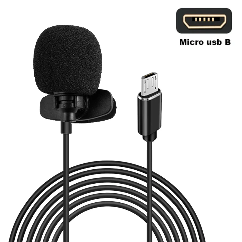 High Fidelity External Microphone Sport Camera Action Camera Micro USB Connector Cable Length 1.5M V39 V316