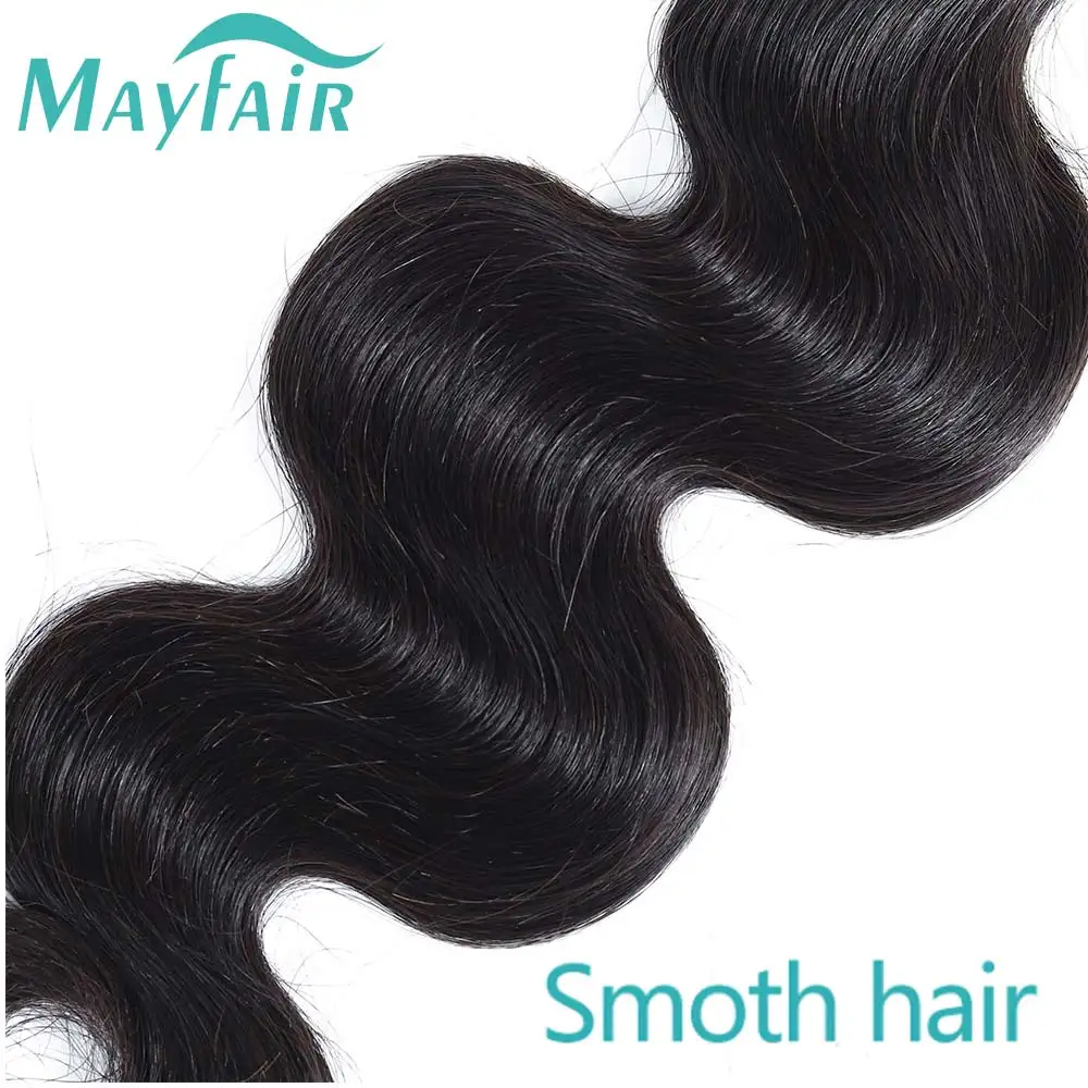 Body Wave Human Hair 3 Bundles 100% Unprocessed Brazilian Hair Bundles Deals Human Hair Extensions For Natural Black Color 12A