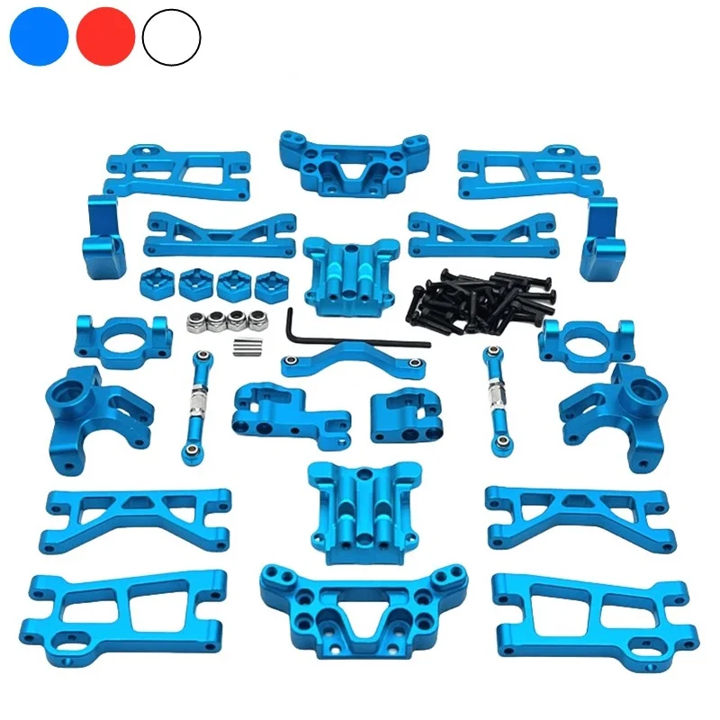 UDIRC GR M16 Metal Upgrade Parts Kit Steering Block Hub Carrier Suspension Arm Link Rod Shock Tower RC Car OP Accessories