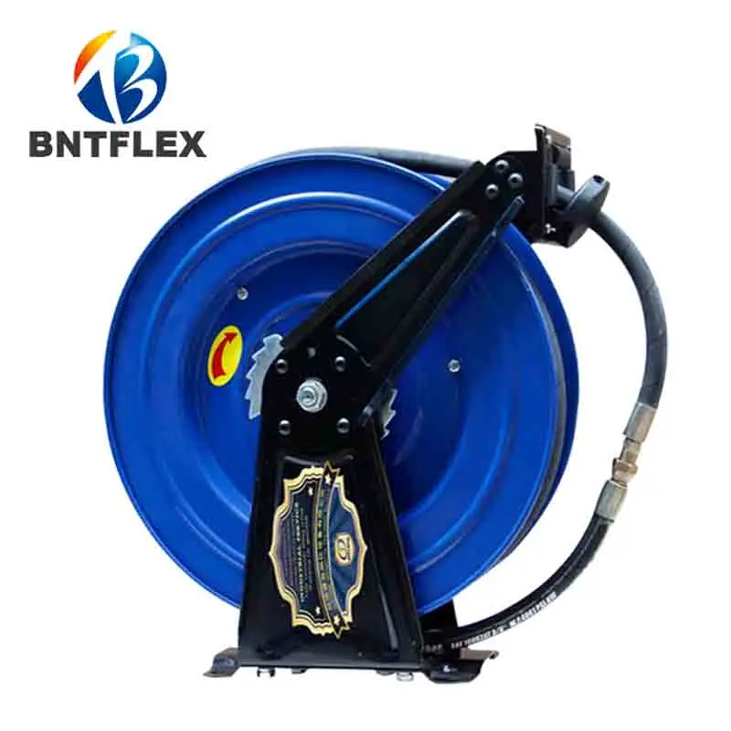 15m High-Pressure Automatic Retractable Grease Machine Hose Reel Shrink Tube Lubricating Grease Reel Rubber Making Machinery