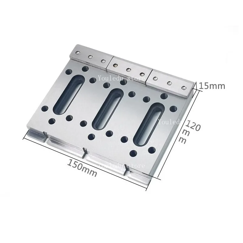 Suitable for three mesh 120 length * 150 width * 15 thickness, M8 slow wire cutting pressure plate fixture with threaded teeth