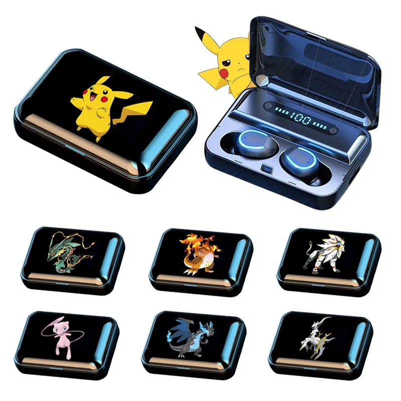 

Pokemon Pikachu Wireless Bluetooth Headset Binaural Small In Ear Buds Anime Stereo Bass TWS Earbuds Sport Earbuds for Phone