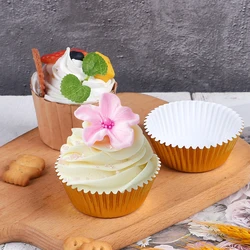 100Pcs Foil Cupcake Liners Metallic Muffin Paper Cases Baking Cups Gold Sliver Rose Gold Red  Wedding Birthday Party Supplies
