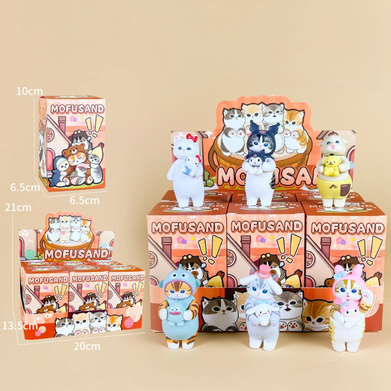 

Fushan cat shark cat blind box hand-made cartoon doll fish monster cat cross-dressing cute cartoon ornaments decoration
