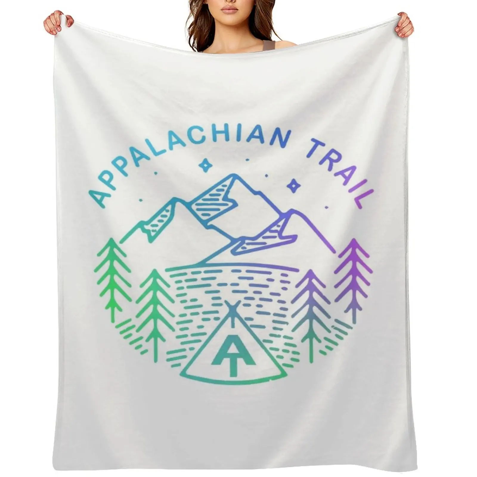 

Appalachian Trail - USA Throw Blanket Soft Custom Plaid Multi-Purpose Blankets