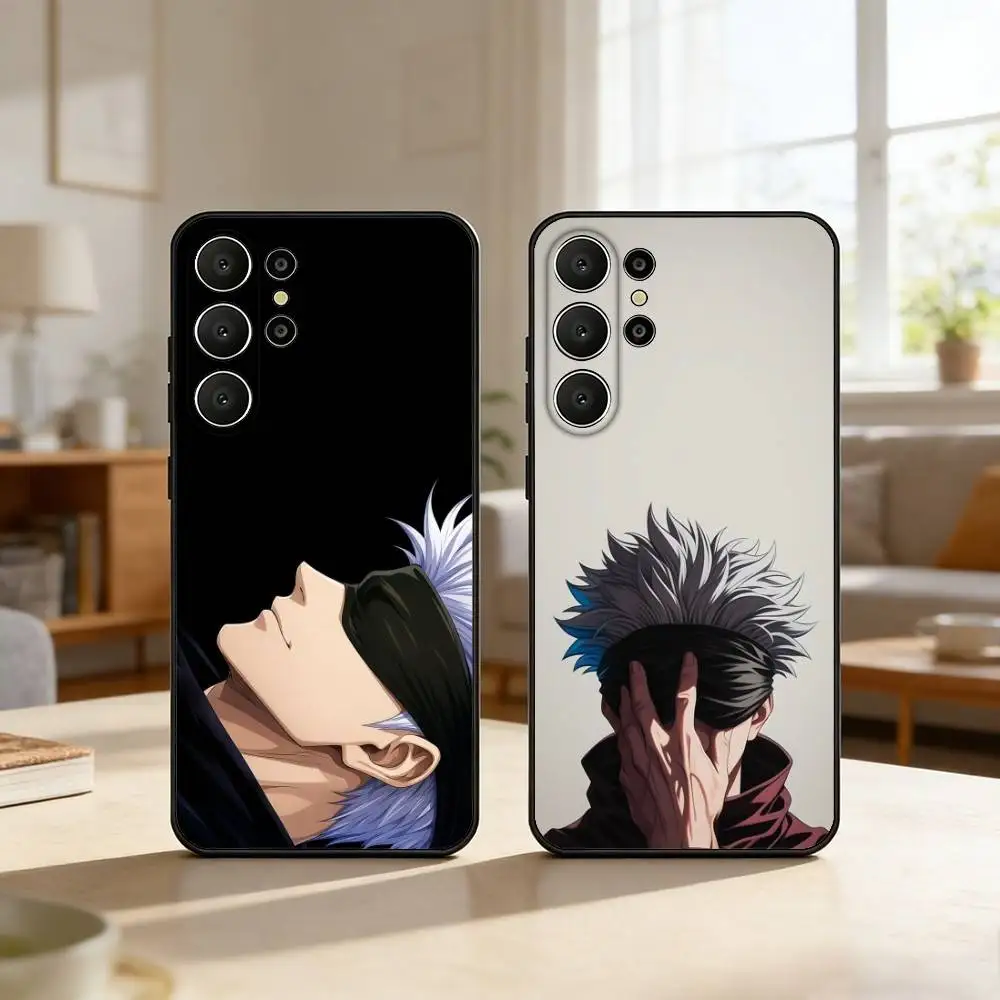 

J-Jujutsu K-Kaisen S-Satoru Gojo Phone Case For Samsung S26,S25,S24,S21,S22,S23,S30,Ultra,S20,FE,Lite,10,9,Black Cover