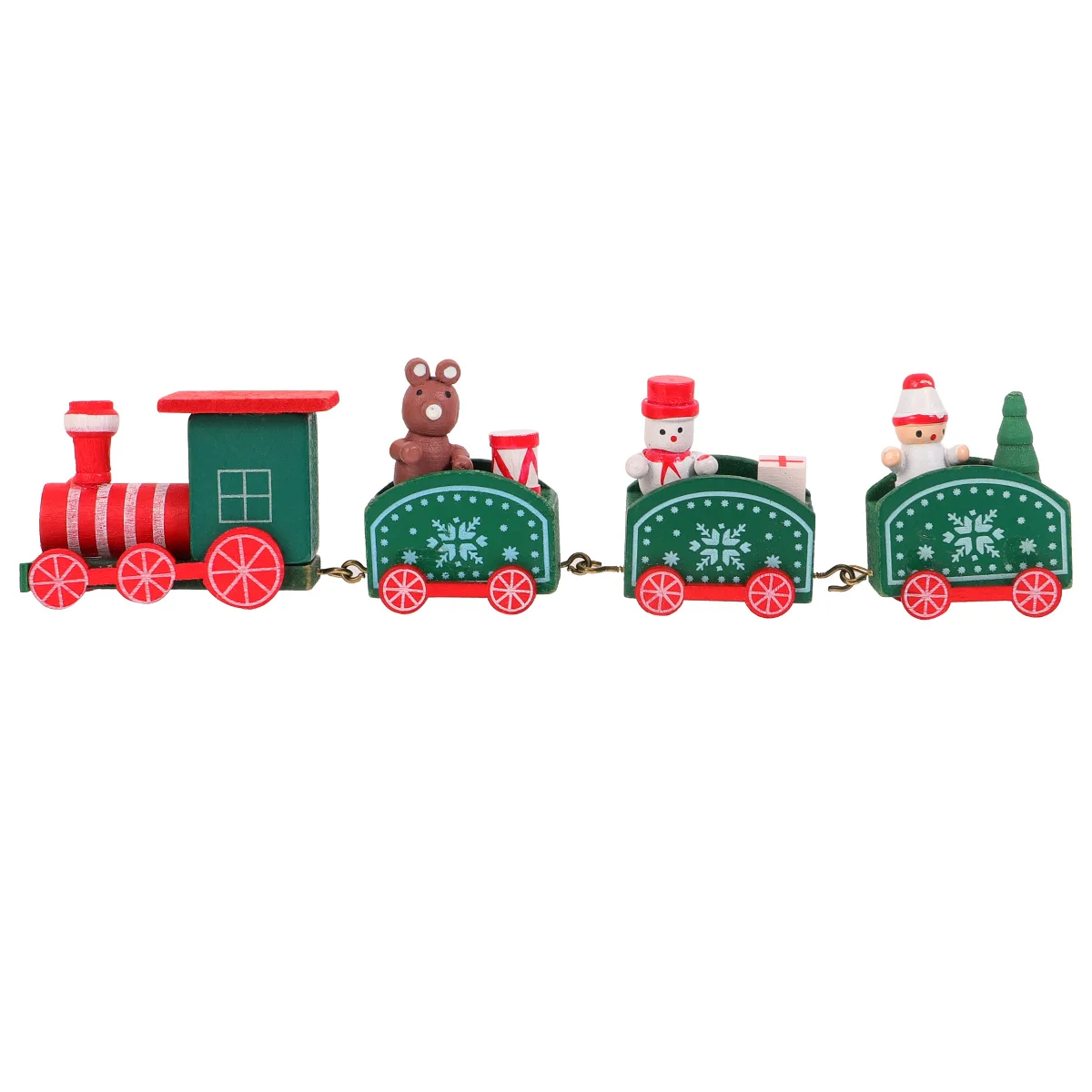 

Wooden Small Train Ornaments Mini Toy for Kids Toddler Desktop Decoration Model