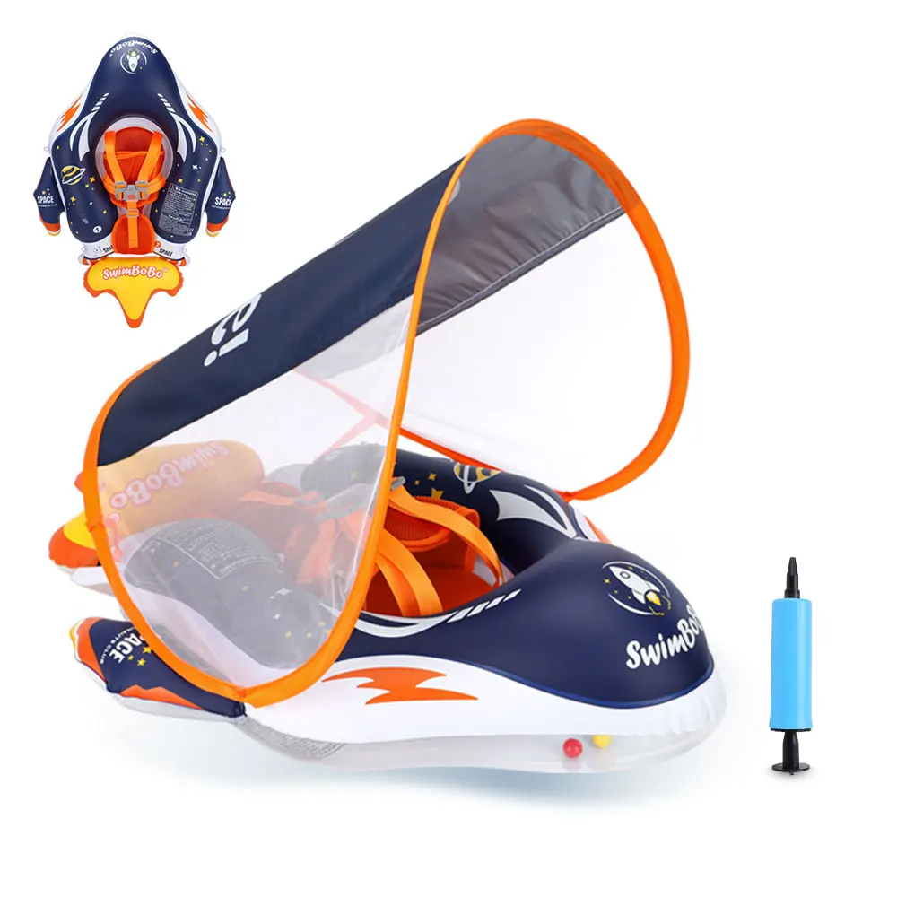 Swimbobo inflável bebê natação flutuador brinquedo de água natação flutua treinador criança piscina anel pvc crianças flutuante para o verão
