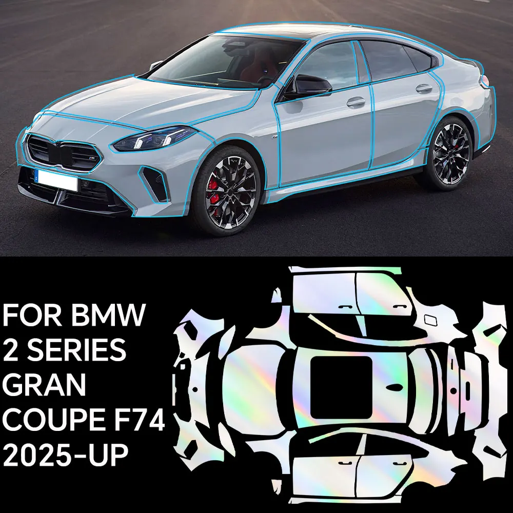 

Custom Precut For BMW 2 Series Gran Coupe F74 2025 Full Vehicle Clear Bra PPF Paint Protection Film TPU Transparent Anti Scratch