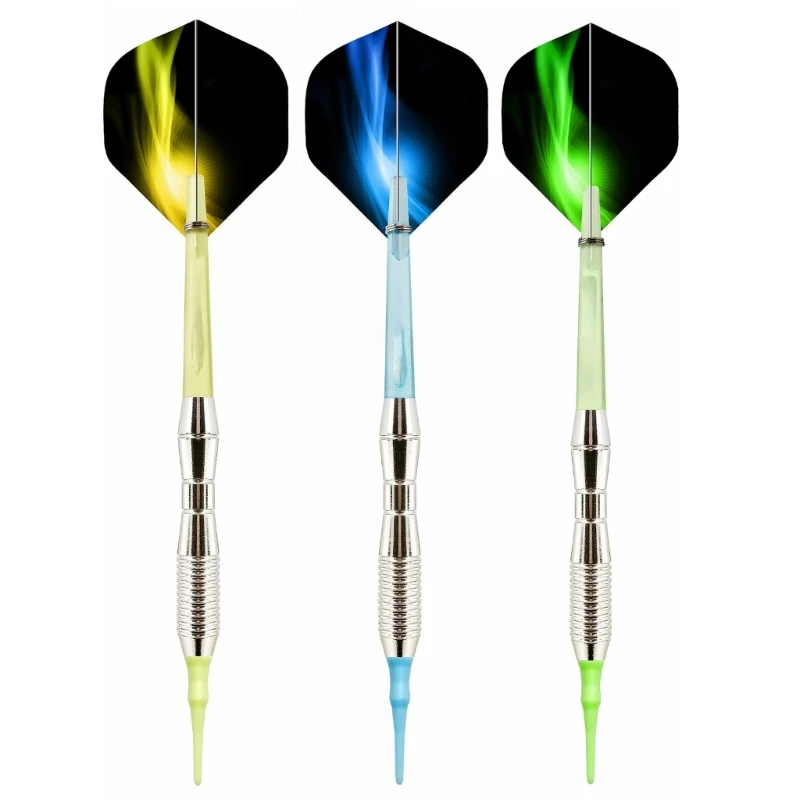  652D 3Pcs Indoor Plastic Tip Darts Professional Soft Tip Darts for Electronic Dartboards Darts Part Easy to Use