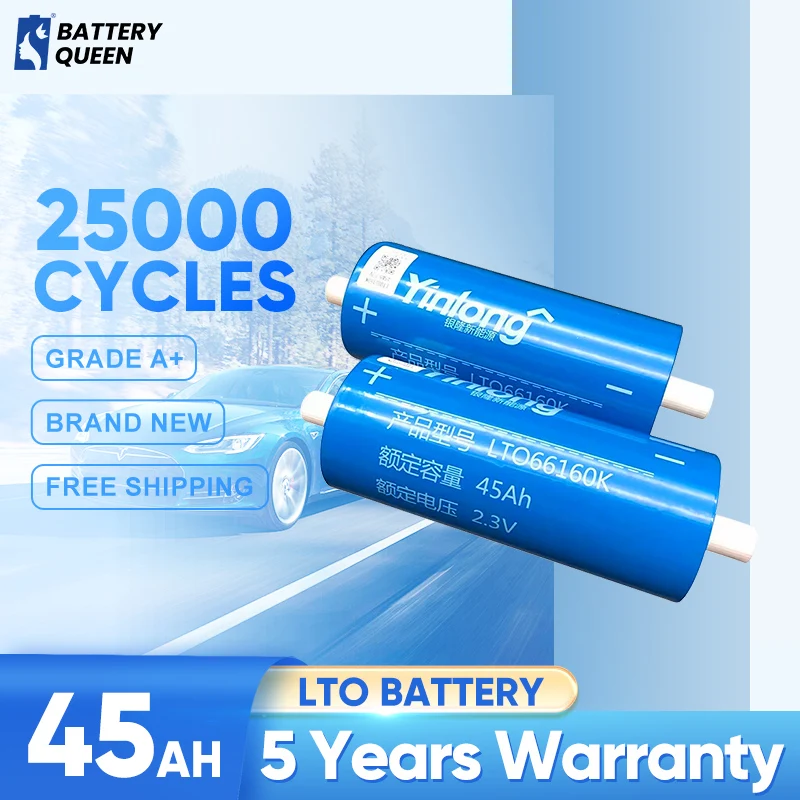 

A+ 2.3V 45Ah LTO battery 100% original Yinlong 66160 10C Discharge DIY 12V24V36V low temperature resistance 25000 cycle life