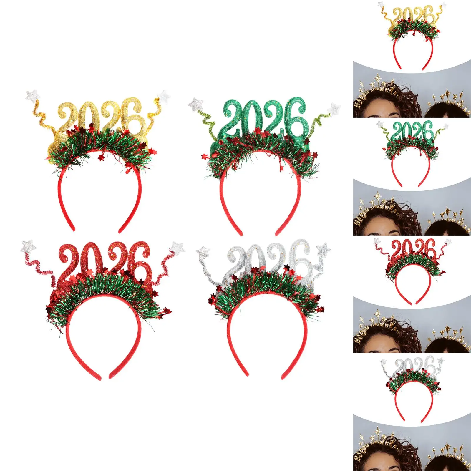 

Christmas Headband Cospaly Cute Hairbands for Photo Booth Festival New Year