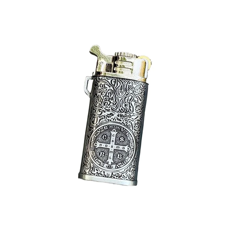 ولاعة عجلة الطحن المباشرة الجديدة من قسطنطين، ولاعة عجلة طحن إبداعية مقاومة للرياح، ملحقات السجائر، هدية للرجال