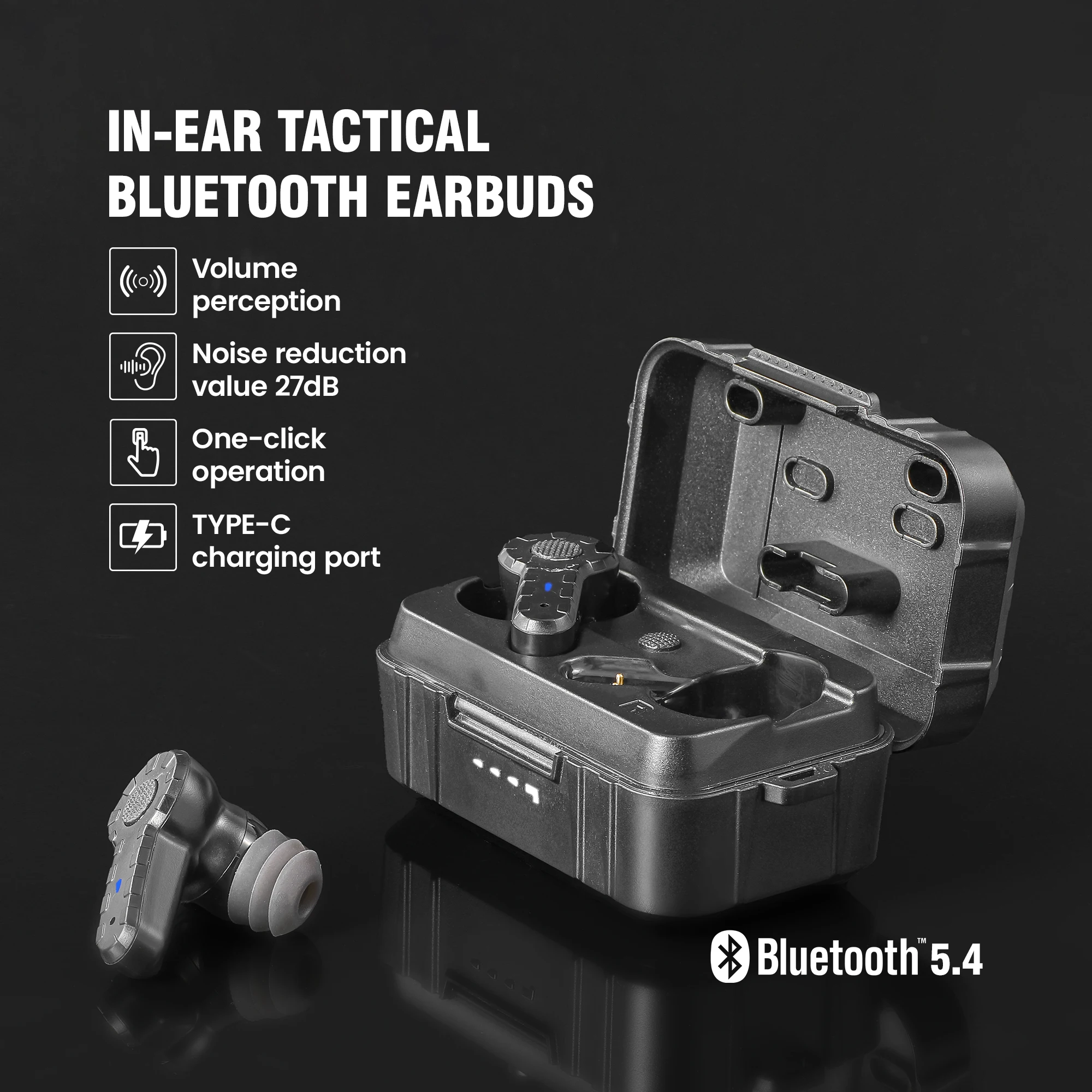 

ARM NEXT tactical headset anti-noise earplugs noise-cancelling for shooting hearing protection NRR27dB