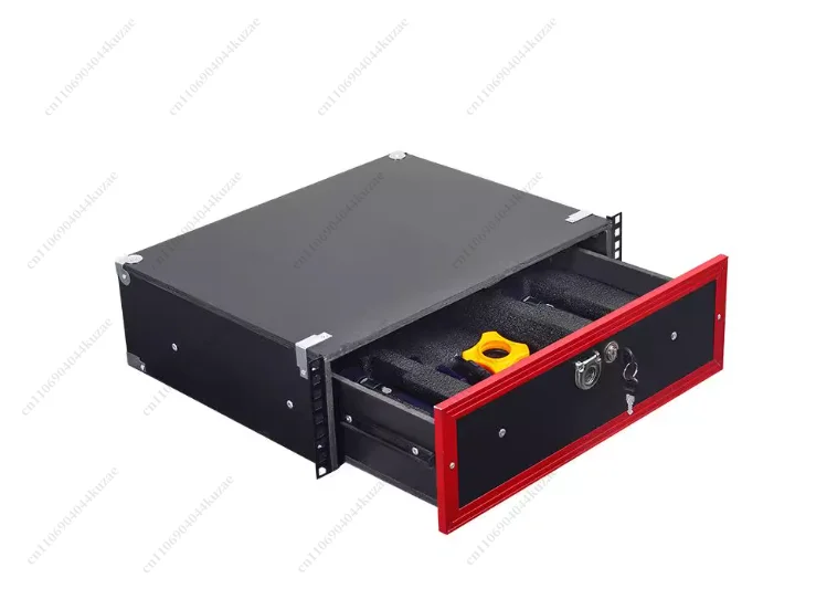 

19-дюймовый ящик 2U с замком, подходит для воздушного корпуса из АБС-пластика, микрофонного шкафа, приемника из цельного дерева 3U для микрофона, инженерного корпуса