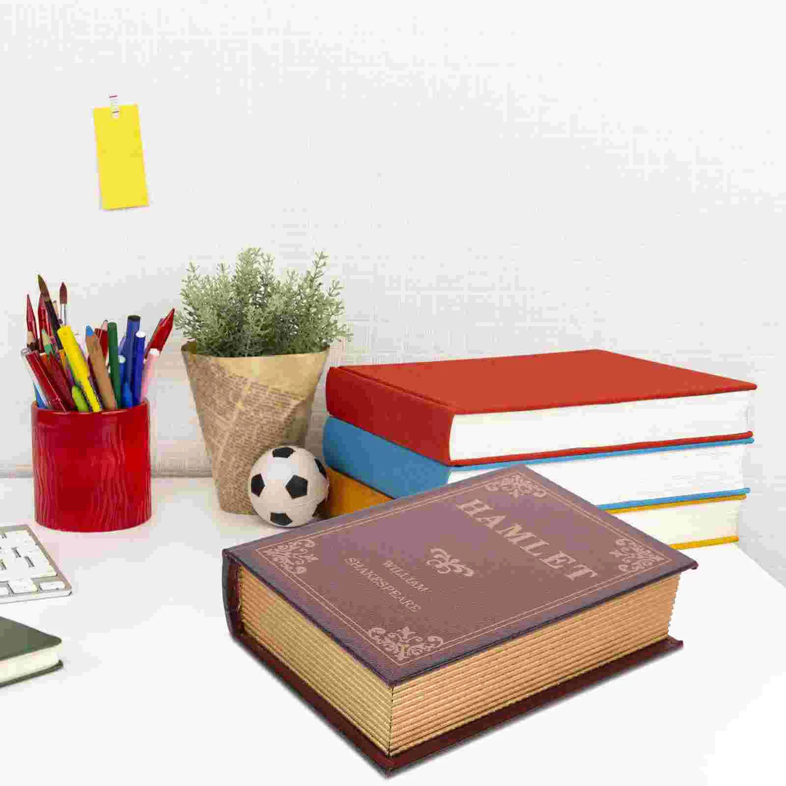 Imitation Book Decoration Shaped Storage Organizer False Container Bookshelf Fake Home Ornament Decorative Model Prop Case