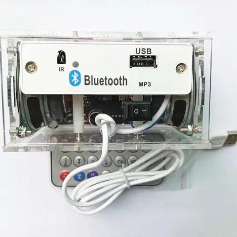 DIY Soldering Project Dual Channel Power-off Memory U Disk Play DIY Bluetooth Speaker Electronic Kit Voice Control Adjustable