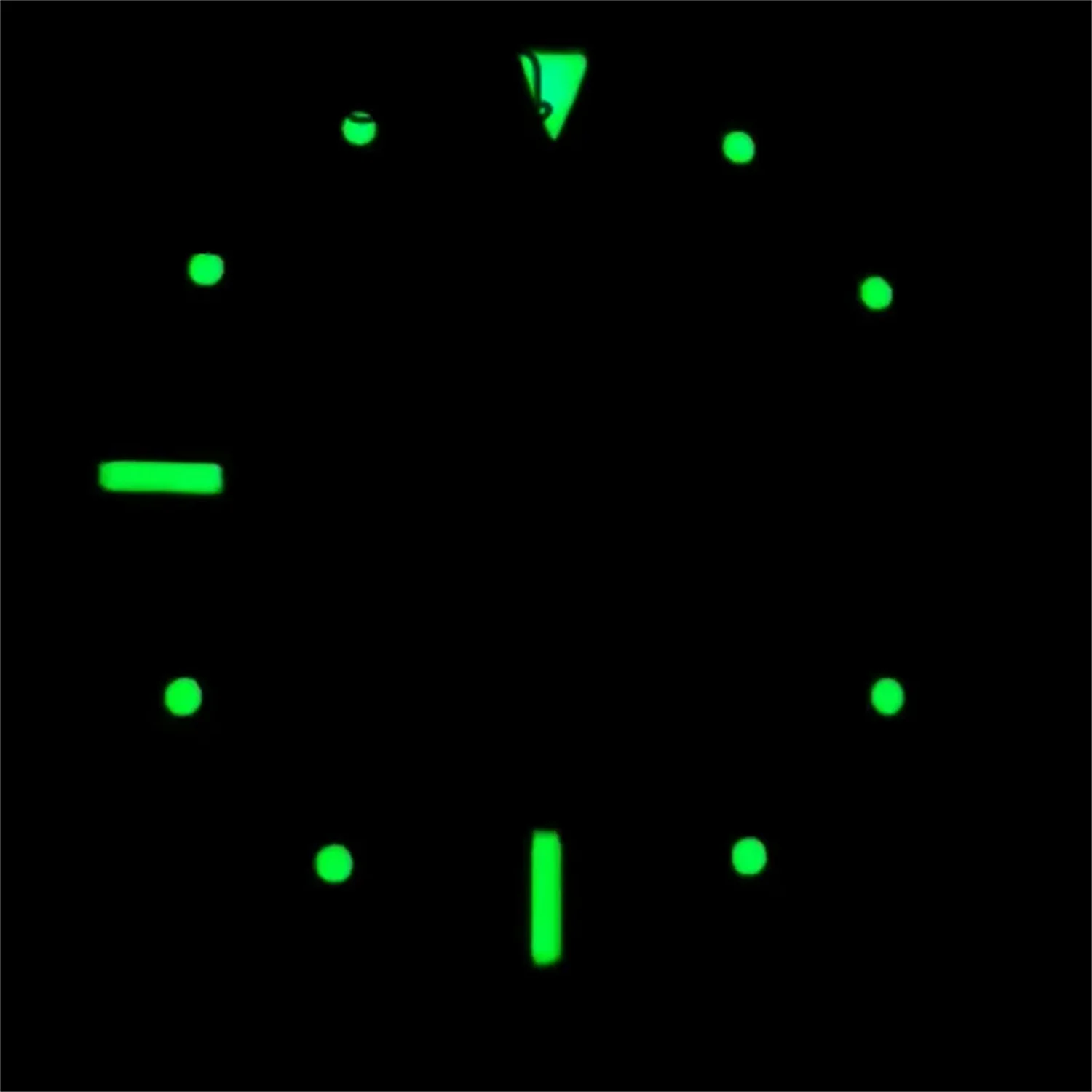 BLIGER NH34 الطلب 29 مللي متر البني GMT الهاتفي الذهب مقياس الذهب 4 دبوس الأخضر مضيئة يناسب NH34 ساعة يد تعمل بالحركة تعديل الملحقات #5