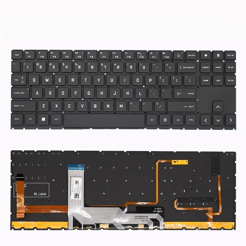M  black for HP TPN-Q238 Q267 Shadow Elf 6 OMEN 15-EN0035AX 0034AX Notebook Laptop Keyboard