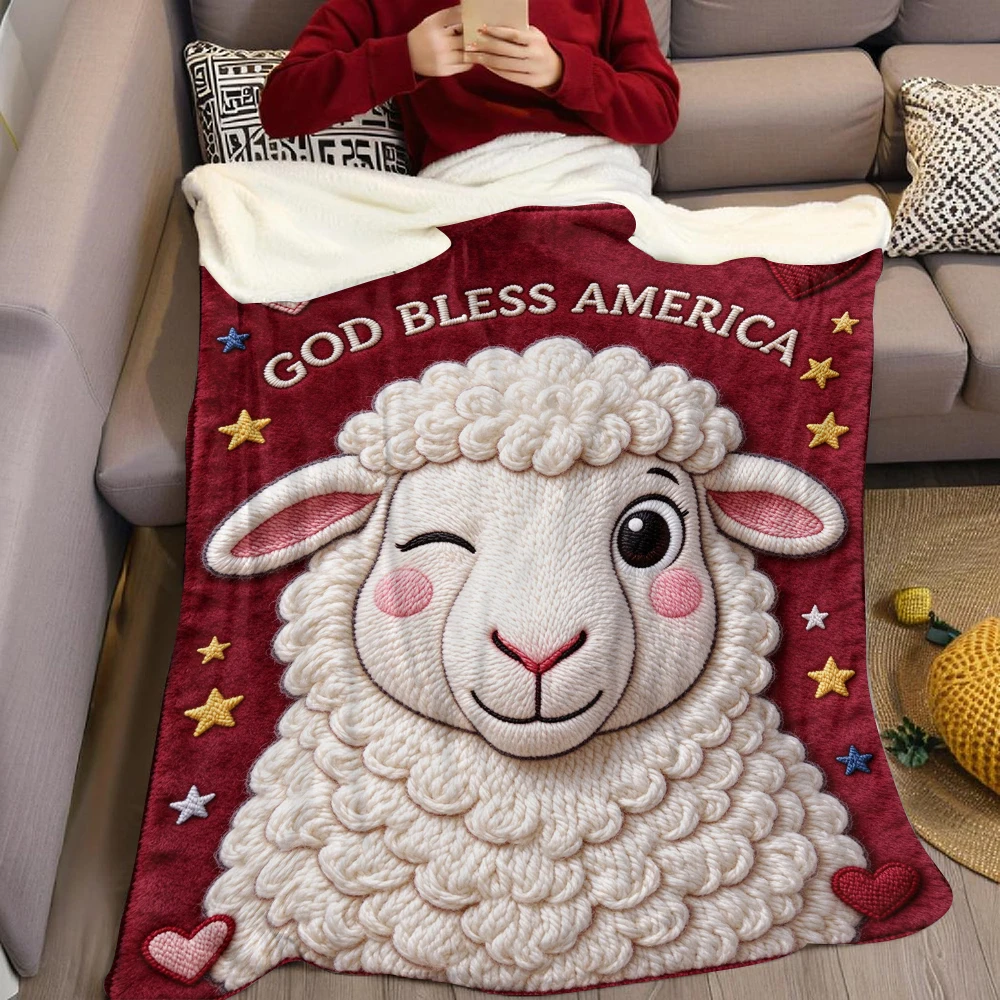 Stitch Red Heart Flannel Fleece Throw Blanket for Couch Sofa Lightweight Cozy Plush Blanket for Travel Office Nap