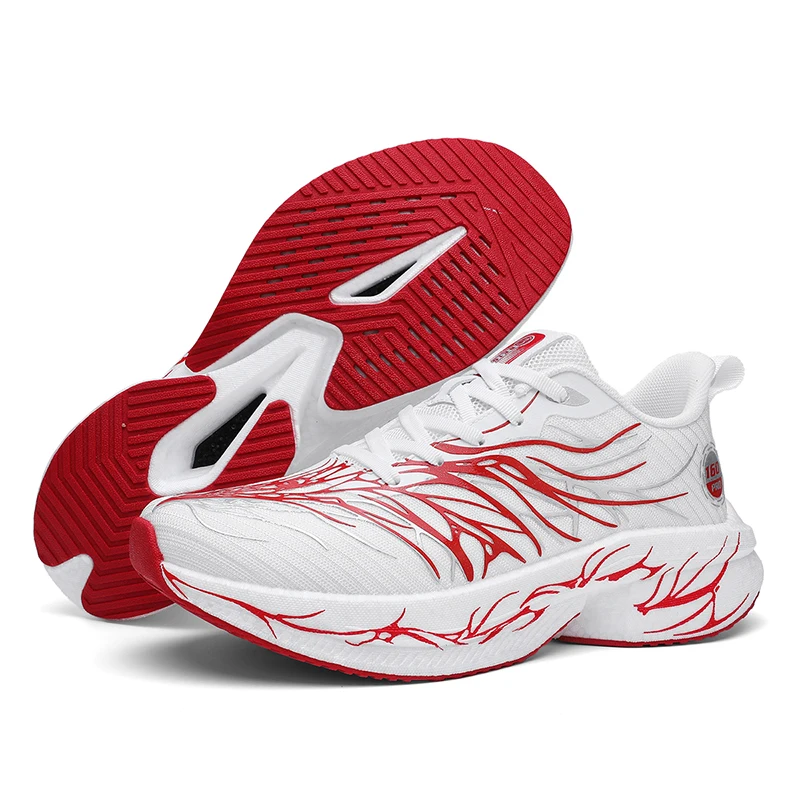 

Waterproof leather upper, fleece-lined sports shoes for men - Winter lightweight shock-absorbing soft sole running shoes, studen