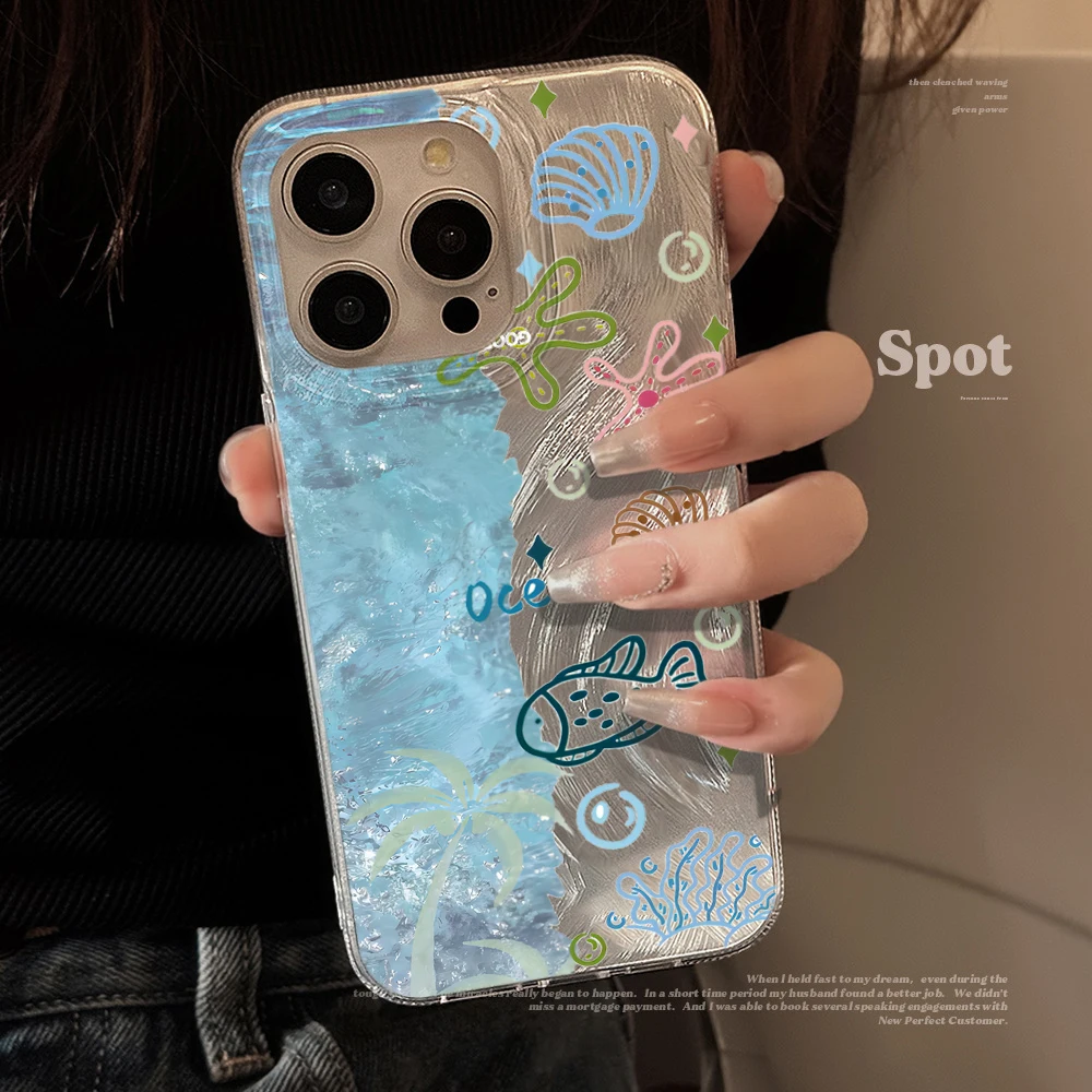 Summer Ocean Blue Sea Cute Pho - Phone Cases Blue review and price
