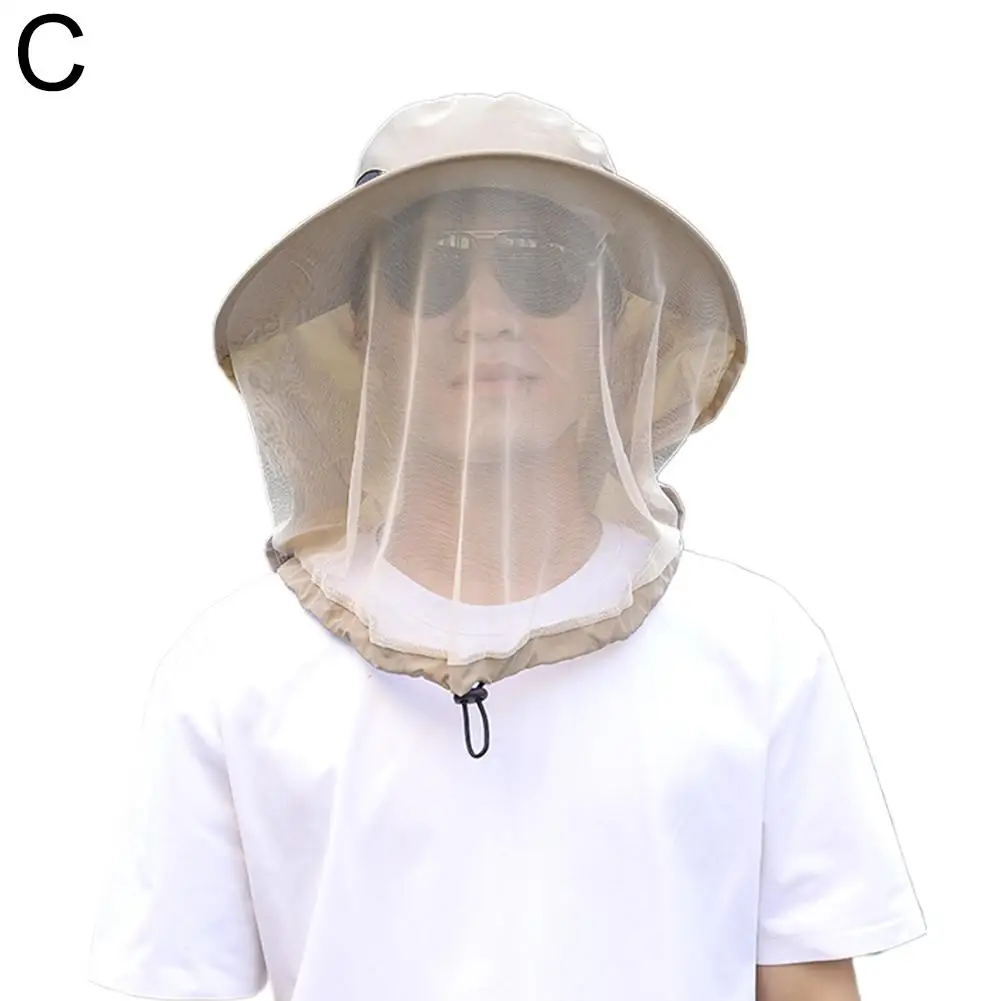 UV-Schutzhut mit Gesichtsmaske, atmungsaktiver Insektenschutz, breite Krempe, Angelhut, Outdoor-Sport, Natur, Wandern, Camping, Netzhut – Detail 19