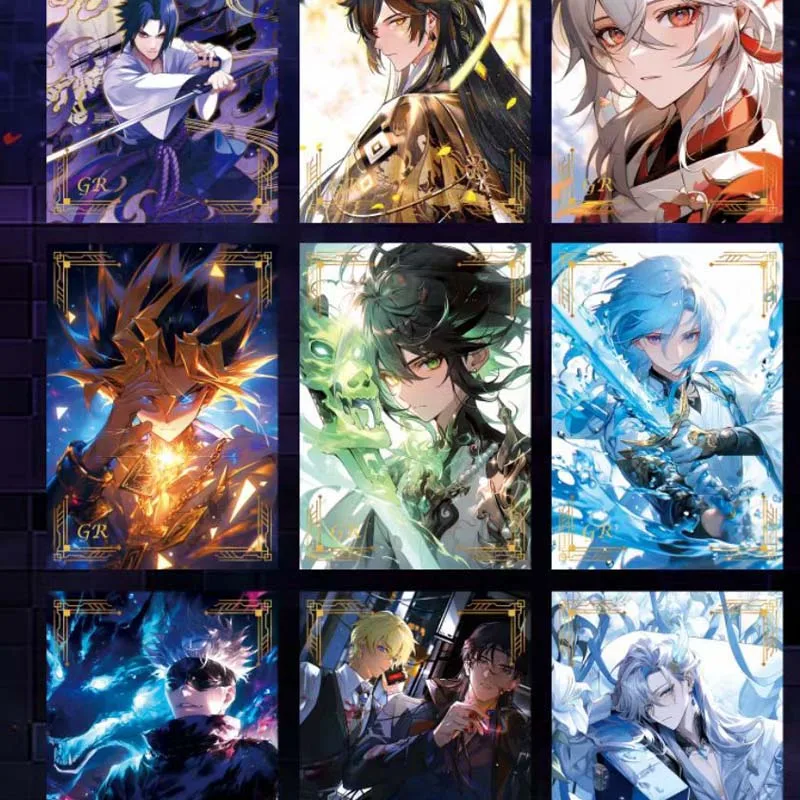 Wholesales Male God Collection Cards Eternal Creative A5 Card Mixed Animation One piece Demon Playing Acg Cards