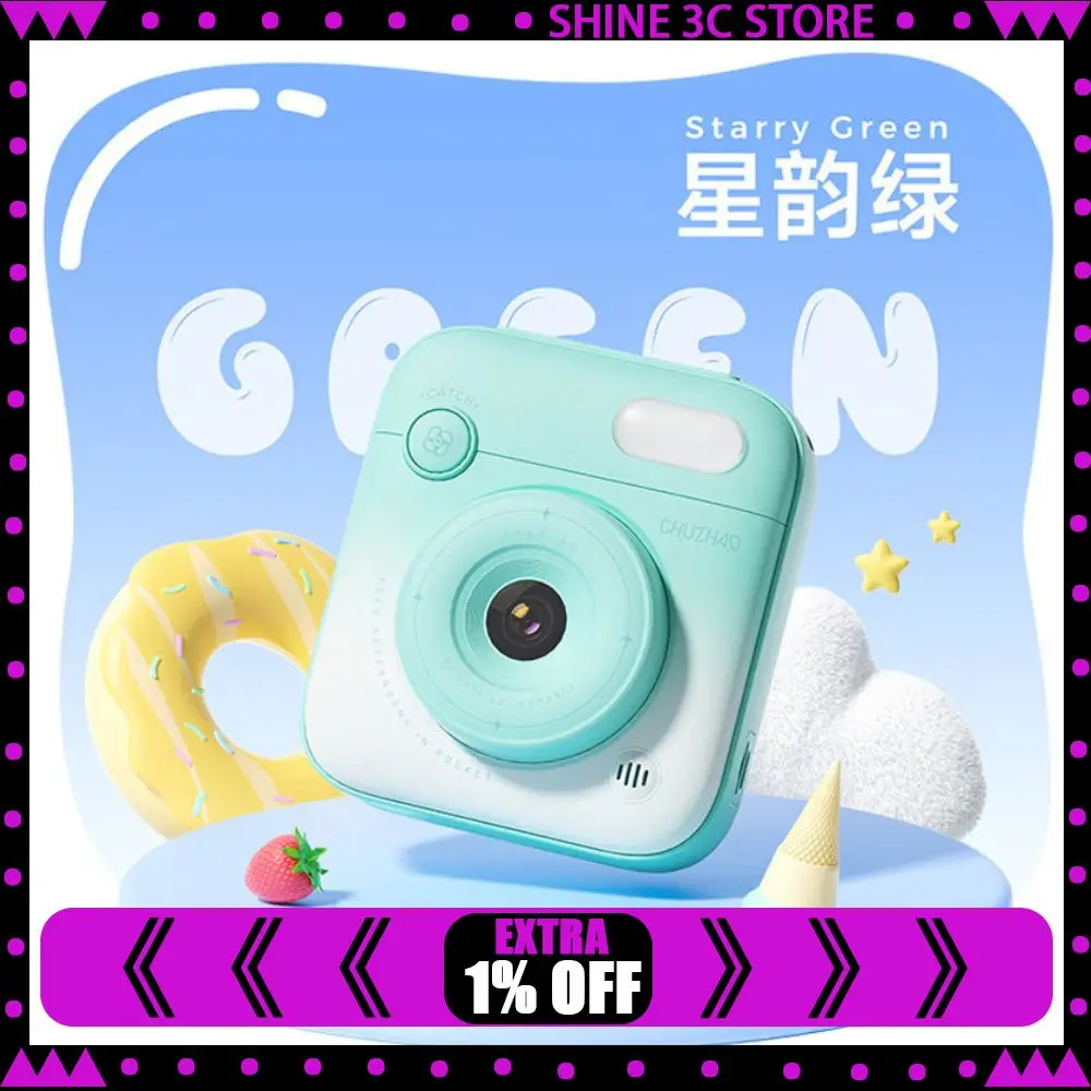 CHUZHAO X1 Instant Camera Prints Photos Directly 16GB Card Inkjet Digital Portable Small Camer Custom Girl Cameras Birthday Gift