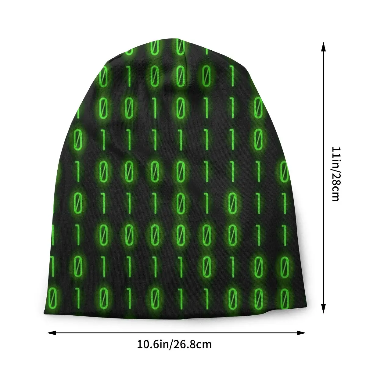 Binary Code Programming Bonnet Hats Knitting Hats Casual Outdoor Robot Algorithm Skullies Beanies Hat Warm Thermal Elastic Cap