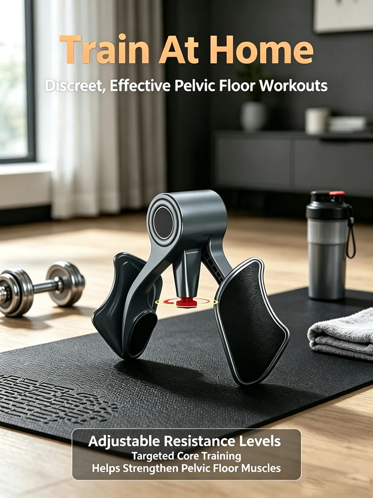 ケーゲルエクササイザー、家庭用フィットネス機器、骨盤底筋トレーナー、臀筋トレーナー、男性用フロアエクササイザー-強化用