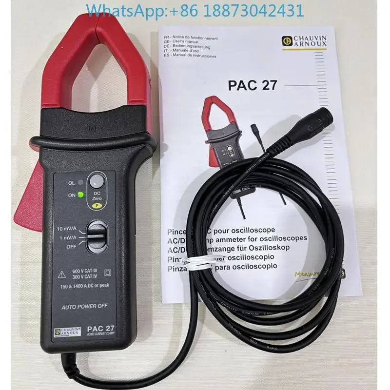 French CA Current Clamp PAC27 C160/MA400D/4000D/MN73 Oscilloscope Flexible Current Probe