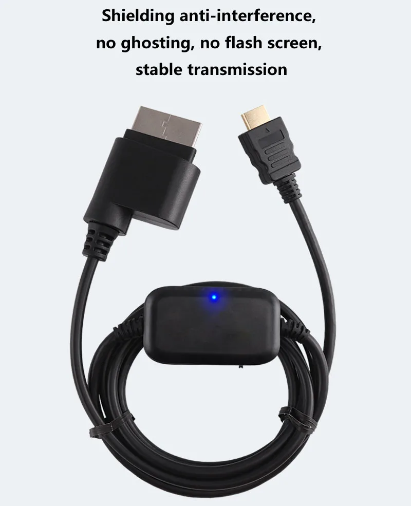 5pcs 2M HDMI-compatible cable for Xbox 360 video audio adapter converter cord wires with cable for TV cable