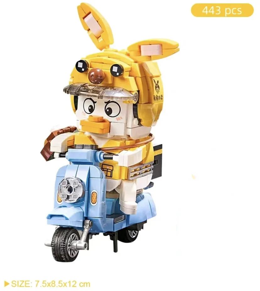1675 1676 Loz Mini Blokken Bouwen Speelgoed Diy Bakstenen Schattige Eend Figuur Display Ornamenten Puzzel Vrouwen Cadeau Interieur