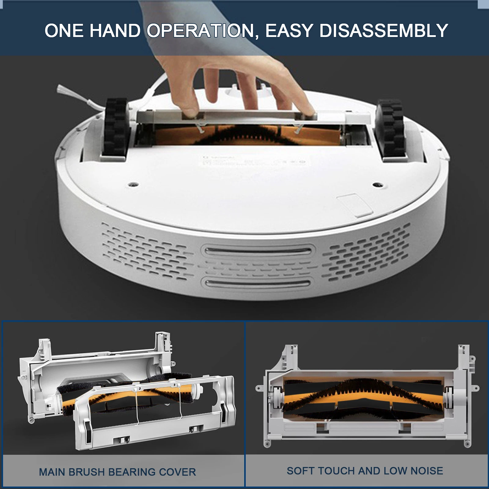 สำหรับ Ecovacs deebot ozmo 920 950 T5 T8 aivi N7 N8 N8 + N5เปลี่ยนหุ่นยนต์แปรงลูกกลิ้งอะไหล่เครื่องดูดฝุ่น