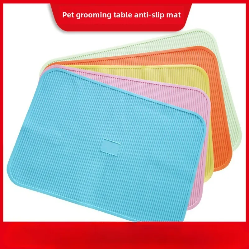

57*40CM Pet Grooming Table Anti Slip Pad, Silicone Waterproof Pad, Cat Shearing Grooming Table Accessories