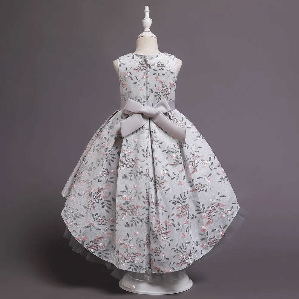 فستان الأميرة شبكي مطرز للفتيات ، فستان أداء للأطفال ، جديد #4