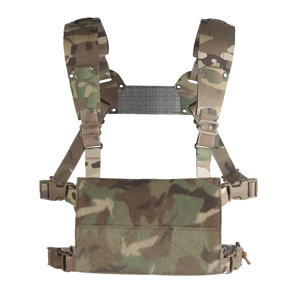 

MOLLE Chest Rig Mini V2 H-тип Ferro Style Lightweight Chesty Rig Тактический жилет Штурмовая тренировочная пластина Carrier Передние клапаны Адаптируется