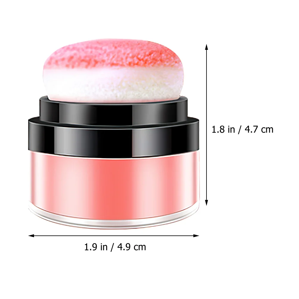 

Cushion Blush Powder Cream for Cheeks Rosy Mineral Makeup Loose Powder Puff Control Oil Free Natural Look Shimmer cheeks