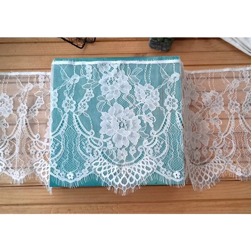 3 متر طويل ، 26 سنتيمتر واسعة ، جديد عالي الجودة رمش صائق نسيج الدانتيل ، DIY بها بنفسك اليدوية الديكور فستان الزفاف تنورة الملحقات #3