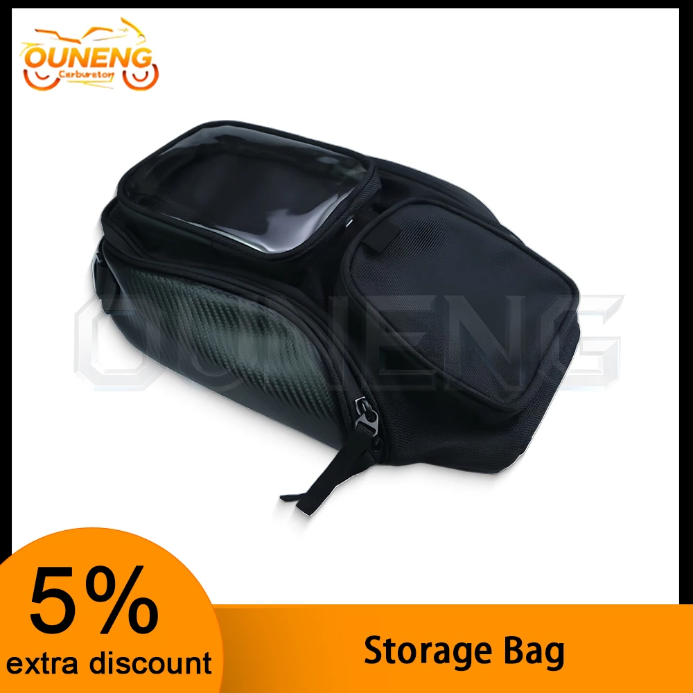 Sac de réservoir de moto étanche avec fenêtre de navigation pour téléphone, sac de réservoir magnétique multifonctionnel pour moto et scooter
