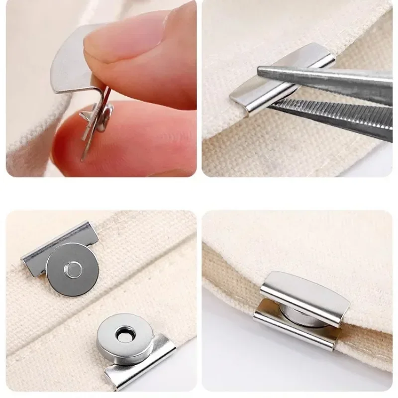 DIY حقيبة مشبك مغناطيسي حقيبة يد متعدد الألوان التماس الحرة السلس المشبك الملابس زر معدني مغناطيس قوي أبازيم حقيبة الملحقات #5