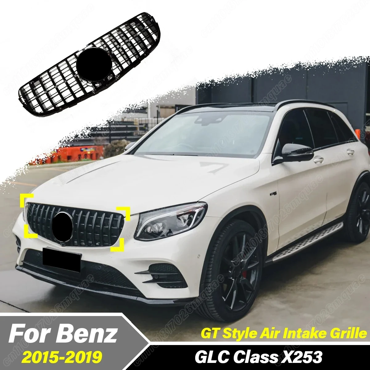 

For Mercedes-Benz GLC Class X253 2015 2016 2017 2018 2019 Automobile Front Bumper Air Intake Grille Decorative Body Accessories