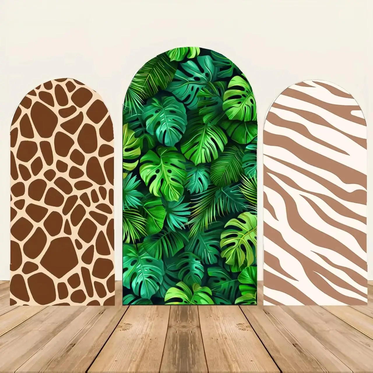 VIKAMA Arched Backdrop Cover Ecommerce Product Photography Backdrop Wedding Birthday Party Event Decoration