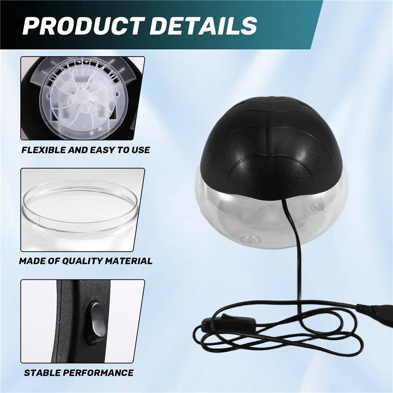 B58B-منقي هواء سطح المكتب المزخرف، سهل التنظيف والاستخدام مع إزالة الرائحة، قابس الاتحاد الأوروبي