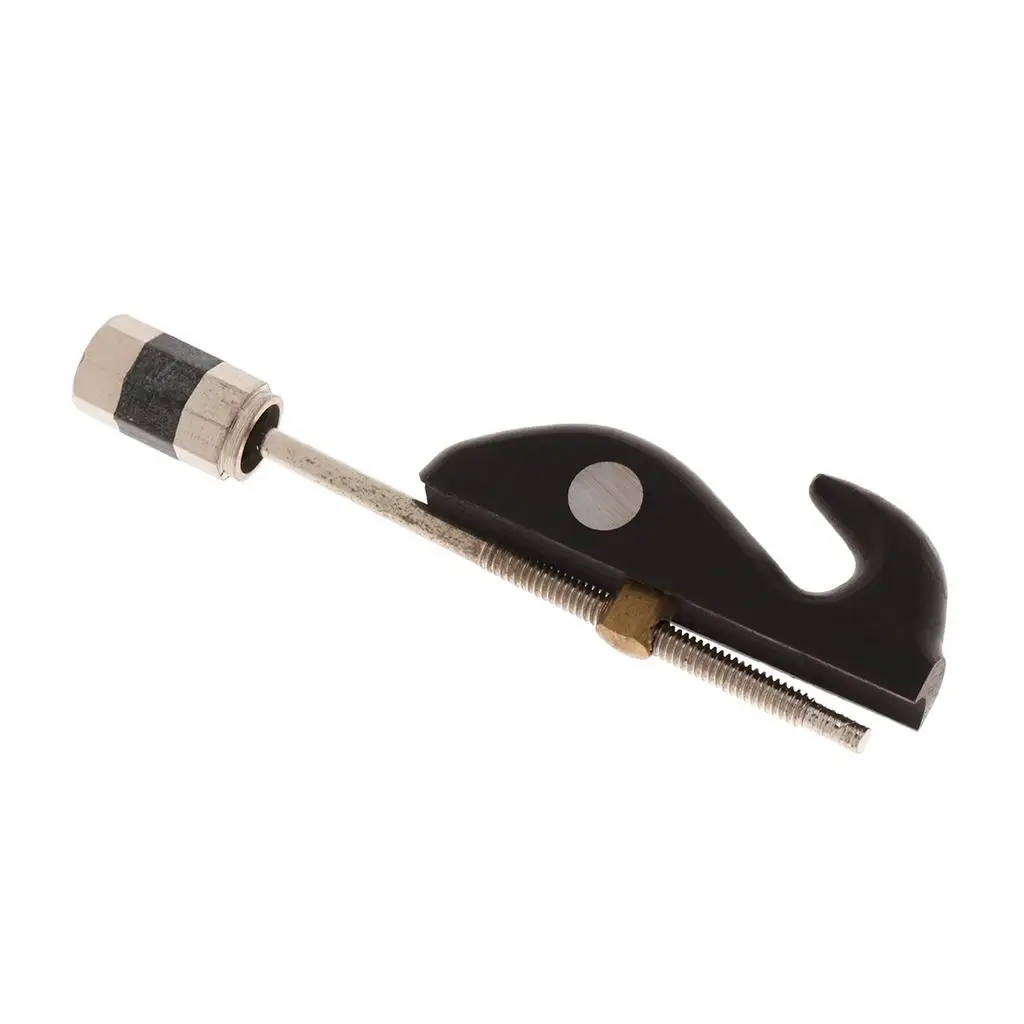 Adjustable Erhu Bow Hook Black Ebony Bow Fish Reliable Musical Accessory for Acoustic Erhu Use