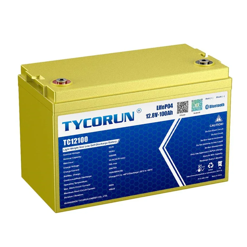 Tycorun super capacitor 12v lifepo4 battery 100ah for electric car/drone/motor battery motorcycle