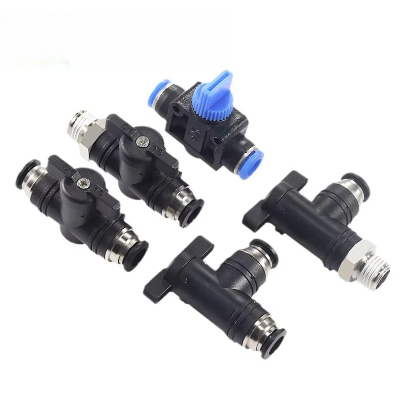 Pneumatic Fitting 4/6/8/10/12/14/16mm Ball Valve Switch Quick Connect BUC-4 BUC-6 BUC-10 Air Hose Quick Connector